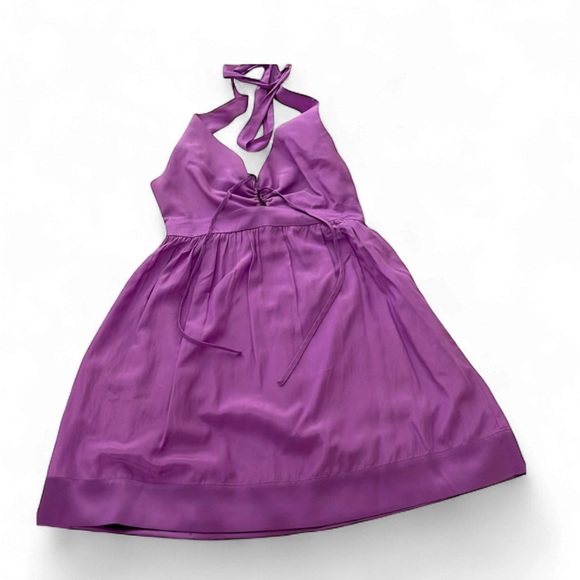 Marciano Dresses & Skirts - Marciano silk halter dress XS lavender purple